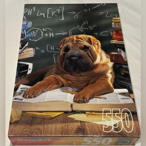 Vintage RoseArt 550 piece Jigsaw puzzle “Final Exams” dog, all pieces verified